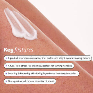 Glow Gradual Tanning Moisturiser, 500ml Tanning Luna Bronze