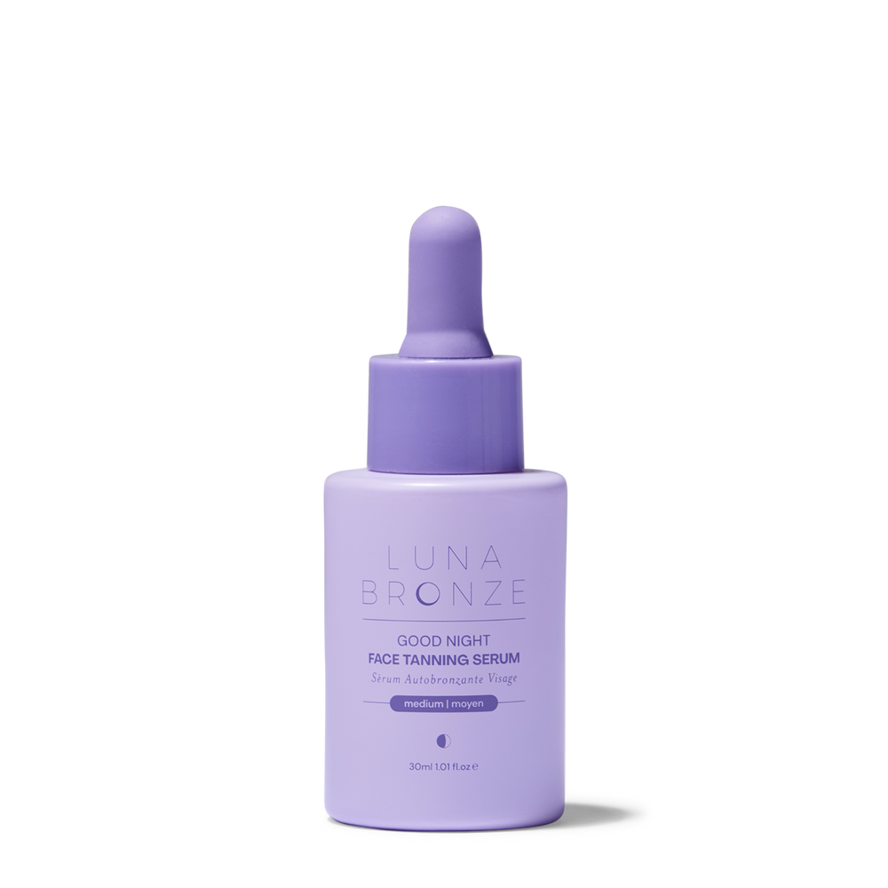 Good Night Face Tanning Serum - Self Tan Drops | Luna Bronze